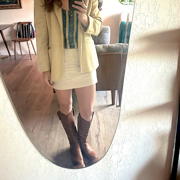 Frye Tall Boot Cognac Leather Size 9 B 3475705 - Picture 1 of 13